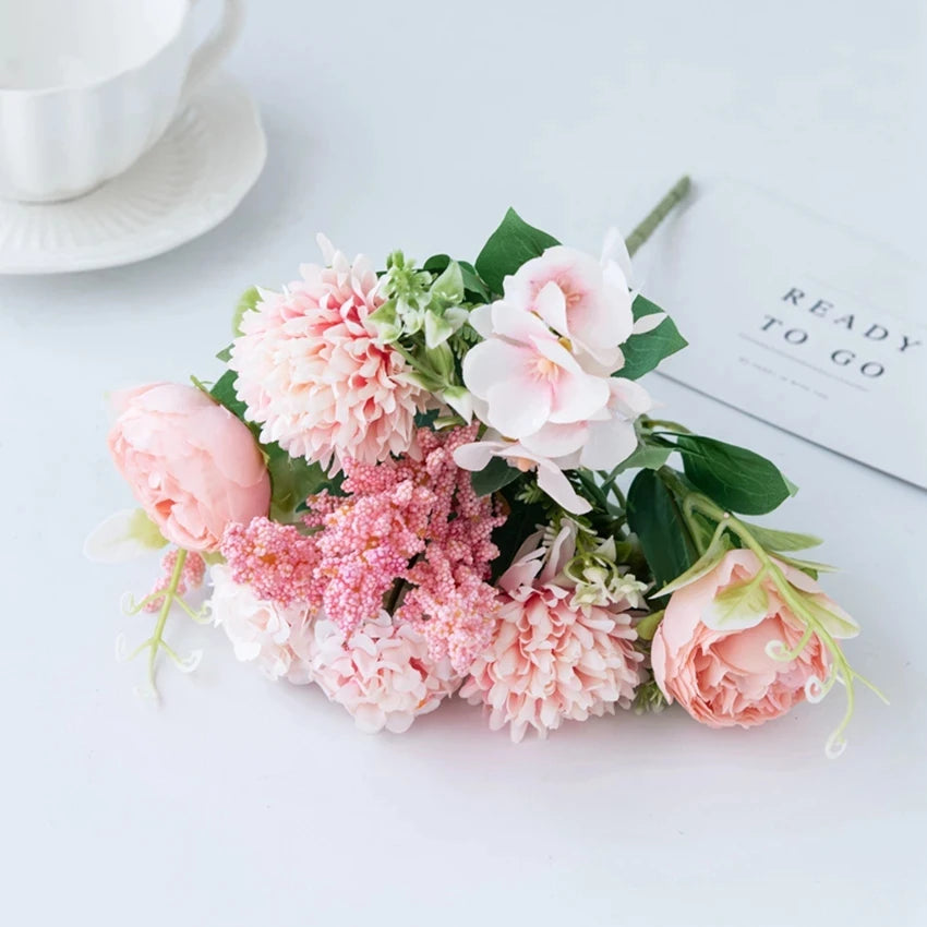 Artificial Silk Peony Ball Bouquet | Wedding & Home Decor