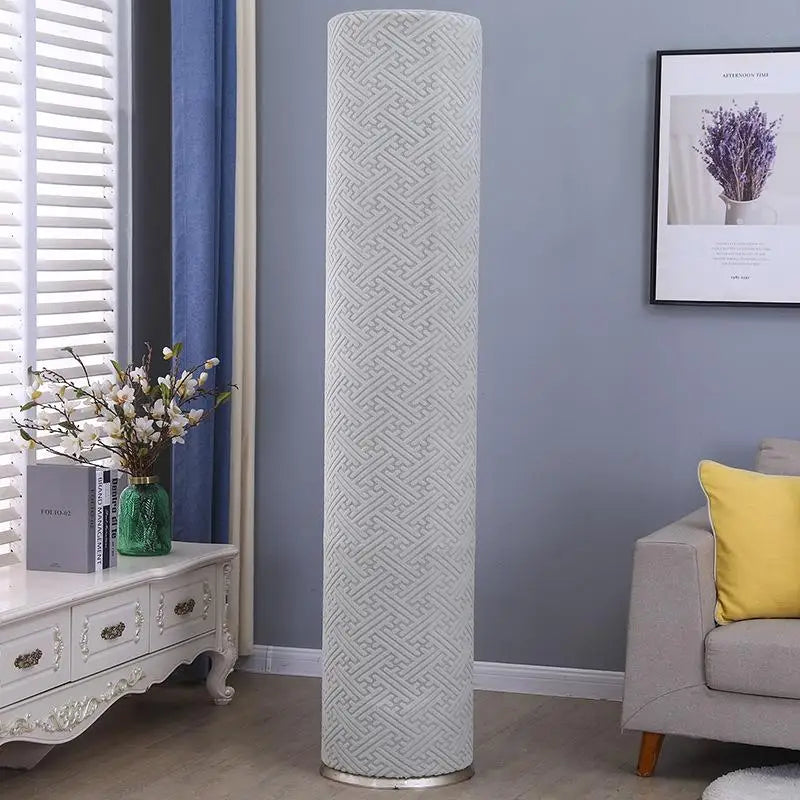 Vertical AC Dust Cover | All-Weather Cabinet Air Conditioner Cover AC Dust Cover Peaceful Pleasures Health and Wellness Gray