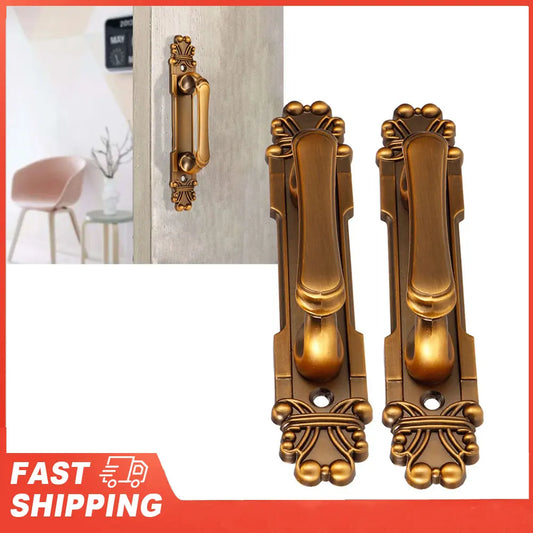 European Antique Zinc Alloy Door Pull Handle Cabinet Hardware Peaceful Pleasures Health and Wellness