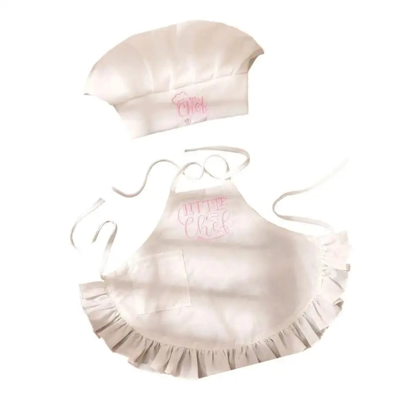Baby Cook Apron & Hat Set | Newborn Photography Costume