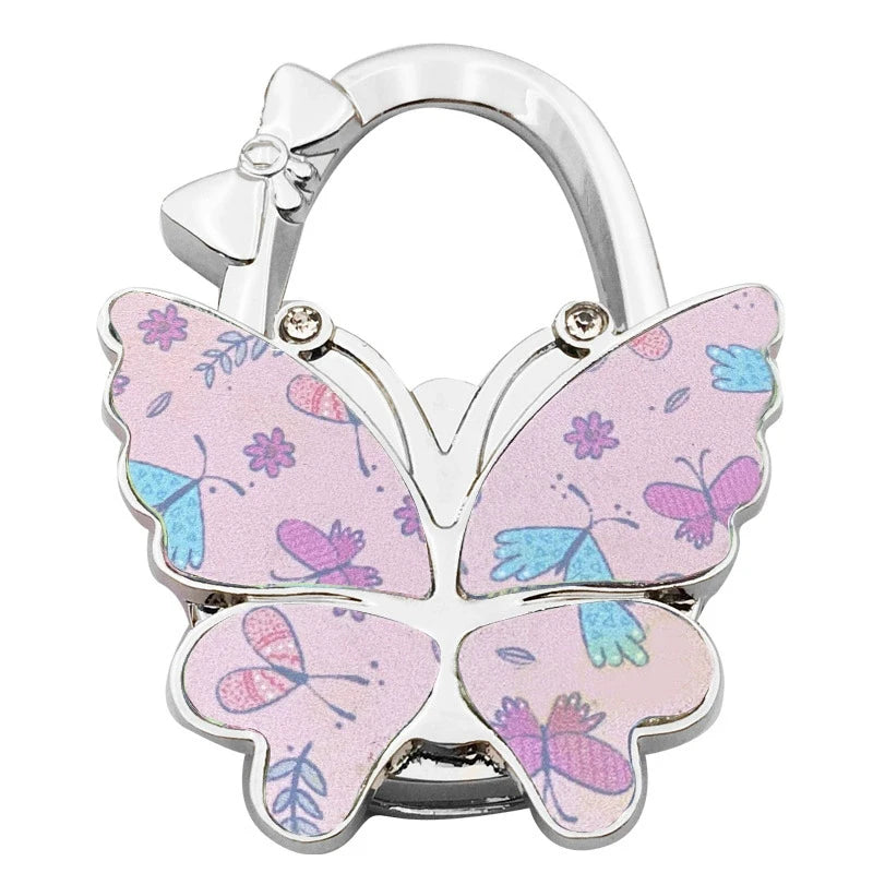 Butterfly Purse Hook – Foldable Handbag Table Hanger for Women