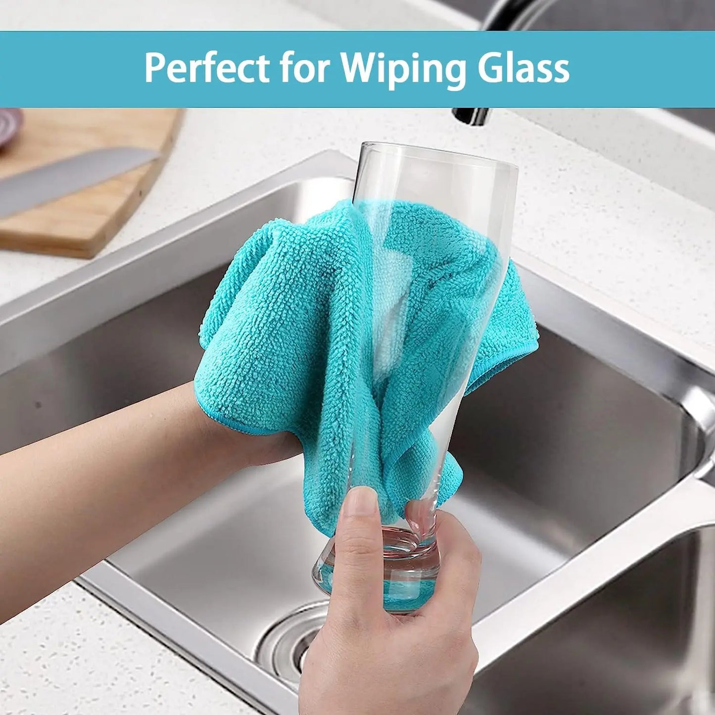 5-Pack 500GSM Dual-Sided Microfiber Towels – Car & Kitchen