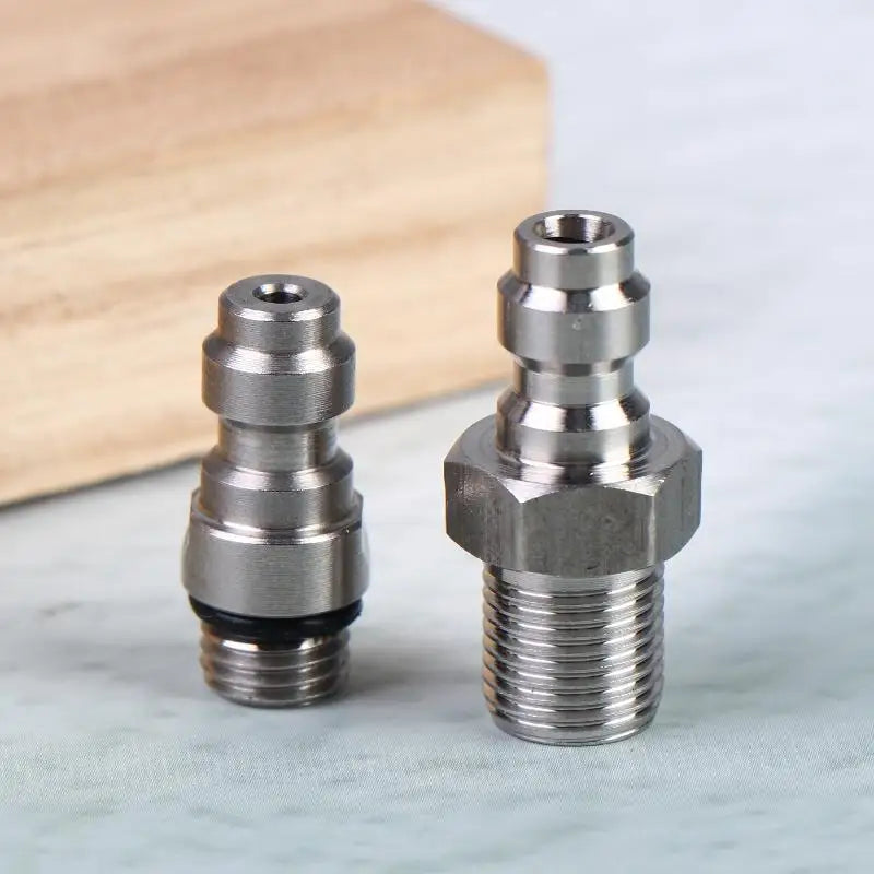 1PC Quick Connect Valve For High Pressure Applications Featuring An 8mm Male Connector And M10*1 NPT/BSPP Compatibility Peaceful Pleasures Health and Wellness