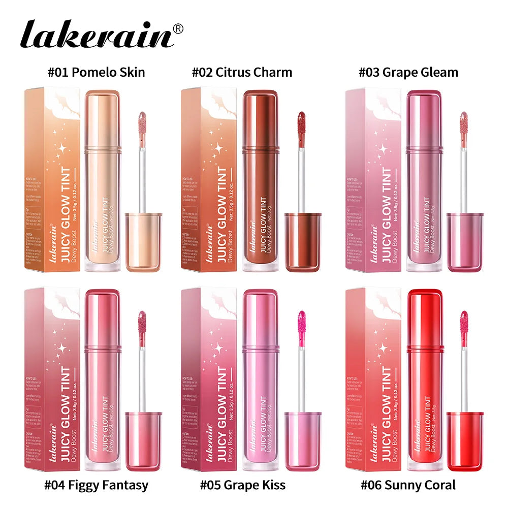 Lakerain Juicy Mirror Lip Glow Tint Gloss Oil – Long-Wearing