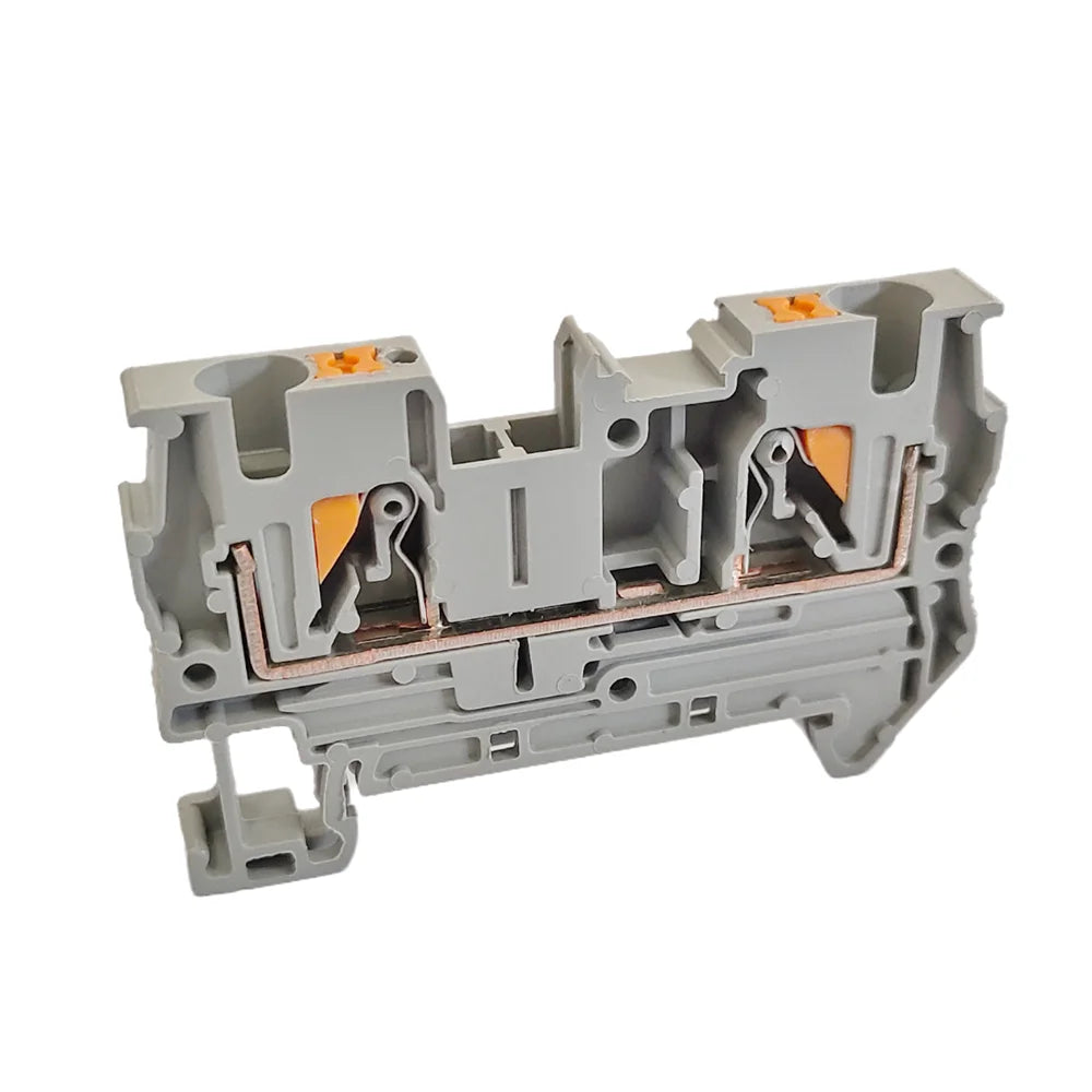 PT4 Push-in Din Rail Terminal PT-4 4mm² Cable Connector Electrical Connect Din Rail Screwless Terminal Block Peaceful Pleasures Health and Wellness