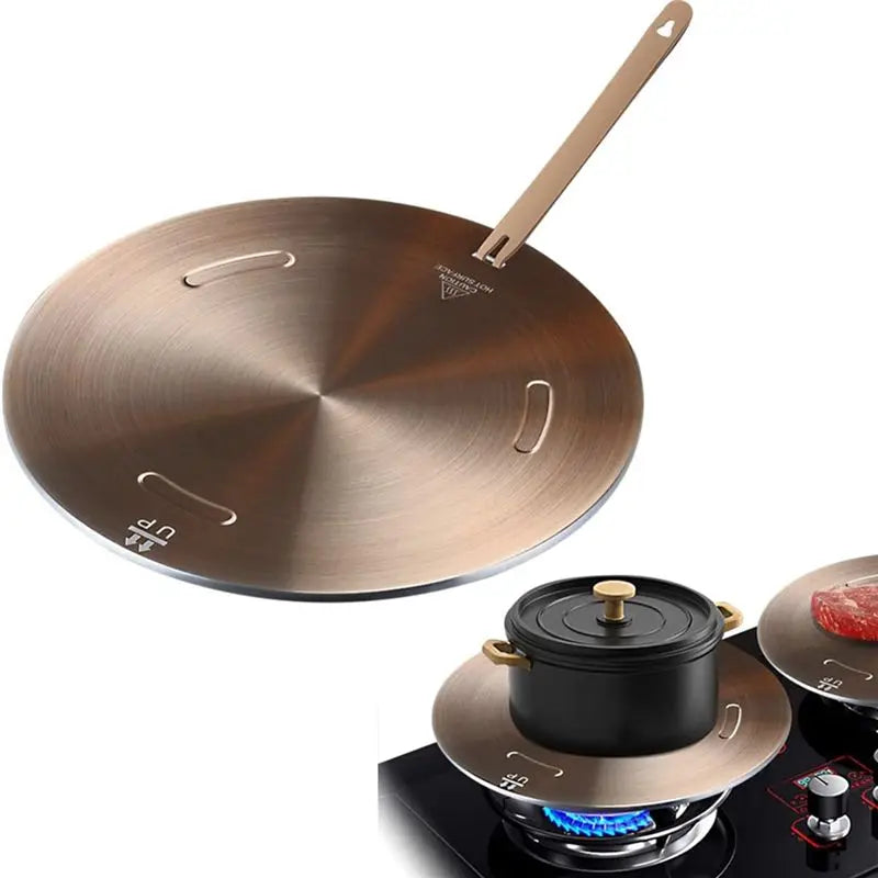 A36T-Diffuser Heat Conducting Plate, Cooking Kitchen Thickened Non-Slip Stove Gas Heat Conducting Plate Peaceful Pleasures Health and Wellness
