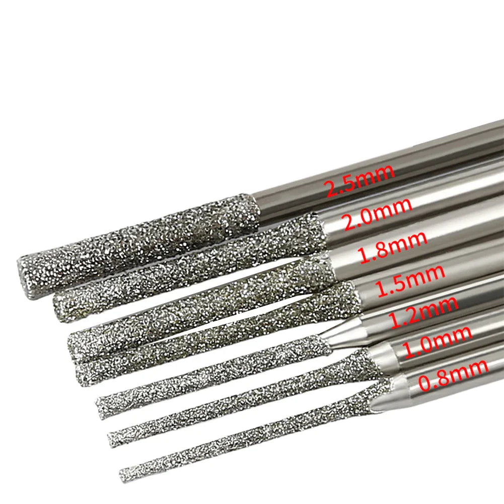 Diamond Drill Bits for Glass & Jewelry – 5 Pack (0.8–2.5mm)