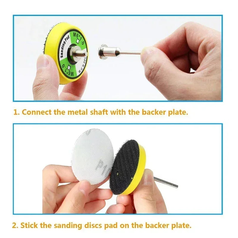 52- Sanding Discs Pad Drill Grinder Rotary Tools Backer Plate