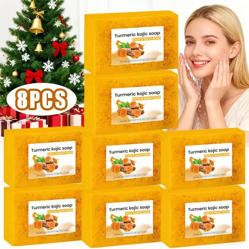 8-Pack Turmeric Lemon Kojic Acid Soap – Gentle Family Bar