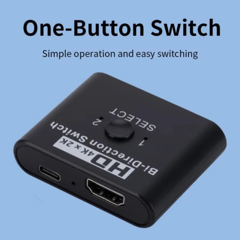 4K@60Hz HDMI Bi-Directional Switch Splitter 2-in-1 / 1-in-2 Peaceful Pleasures Health and Wellness