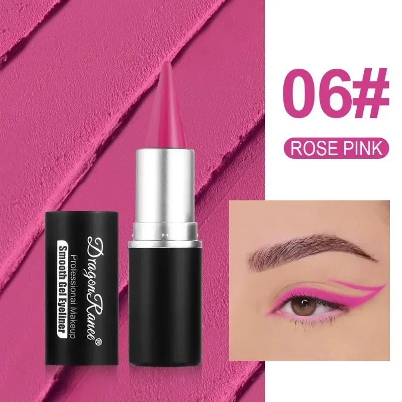 High Pigment Matte Waterproof Gel Eyeliner Pencil | Multi-Color