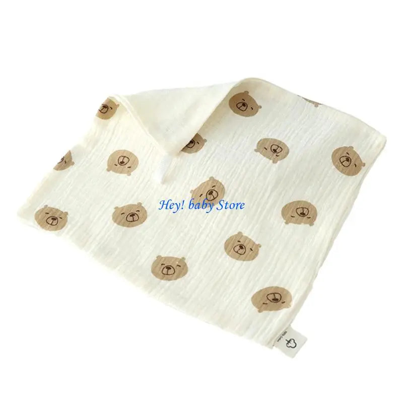 4-Layer Baby Square Face Towel | Soft Cotton 27x27cm Infant