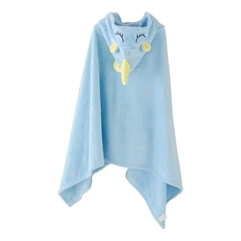 Kids Hooded Bath Towel | Soft Coral Fleece Baby Bathrobe 4–6Y