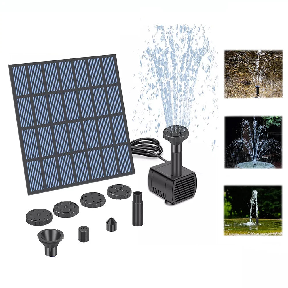 Solar Powered Fountain & Pond Pump – Garden, Pool & Aquarium Water Feature Peaceful Pleasures Health and Wellness