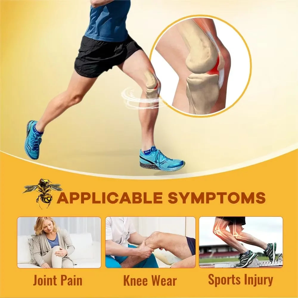 Glucosamine Chondroitin + Bee Venom Extract Capsules – Joint & Knee Pain Relief | 120 Count Joint Support Supplement Peaceful Pleasures Health and Wellness
