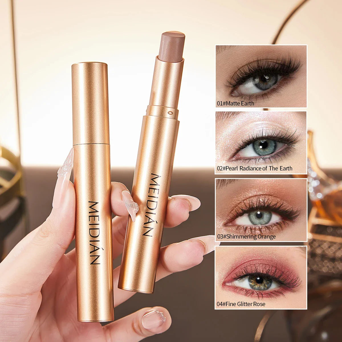 3-Color Waterproof Eye Shadow Stick – Easy Beginner Eyeshadow