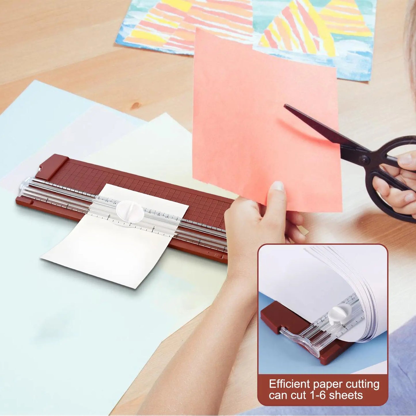 10.5" Heavy Duty Paper Trimmer Cutter with Side Ruler Paper Trimmer Cutter Peaceful Pleasures Health and Wellness
