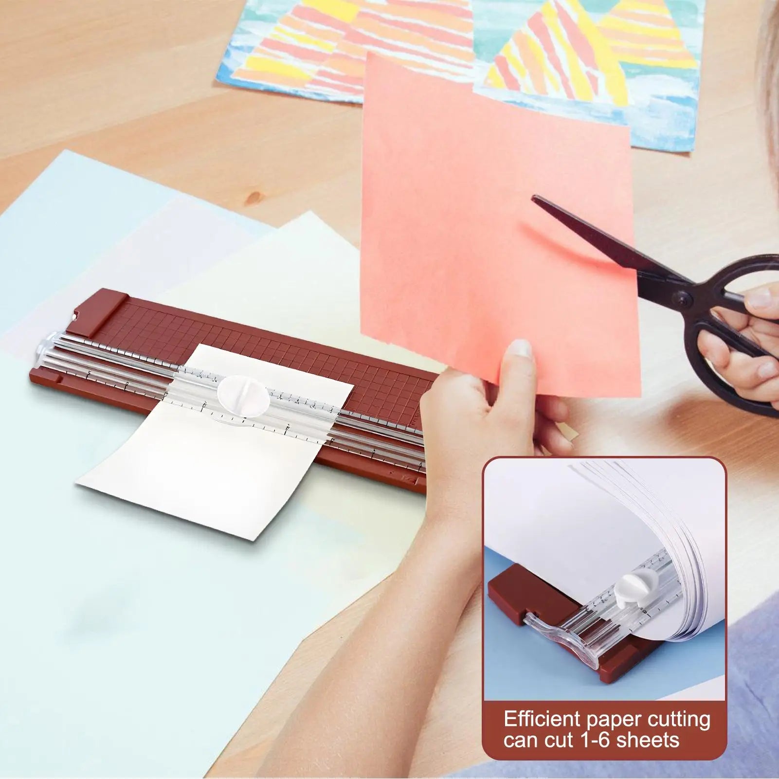 10.5" Heavy Duty Paper Trimmer Cutter with Side Ruler Paper Trimmer Cutter Peaceful Pleasures Health and Wellness