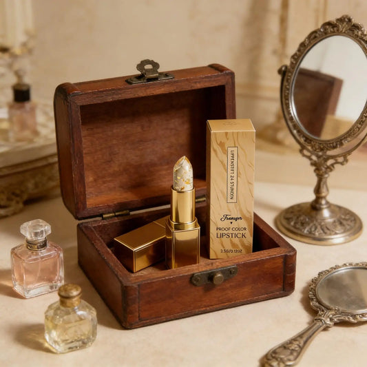 Gold Foil Colour-Changing Lip Balm | Hyaluronic Acid 3.5g Colour-Changing Lip Balm Peaceful Pleasures Health and Wellness
