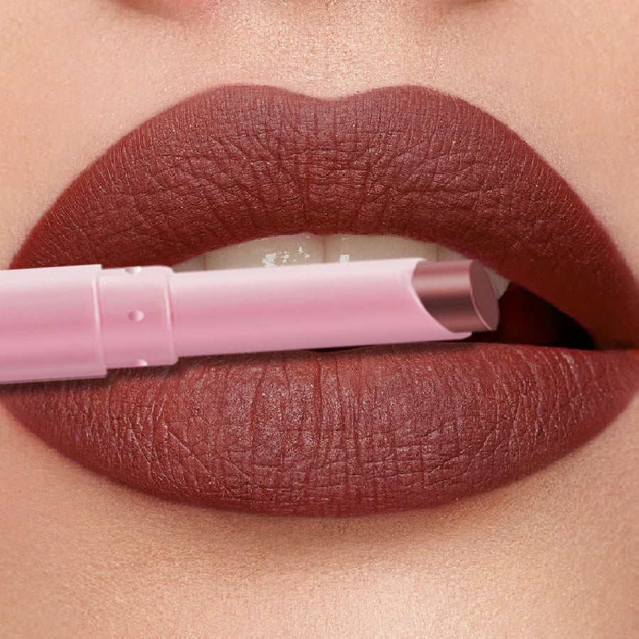 KAFURUX 15-Color Matte Waterproof Lip Liner Pencil | Long-Lasting