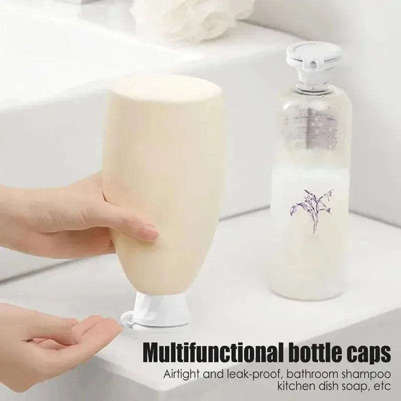 Bottle Emptying Caps, 3/6pcs Adapters Transfer Connector, 3 Sizes Inverted Caps Flipping Bottle, Inverted bottle cap Get Every D Peaceful Pleasures Health and Wellness