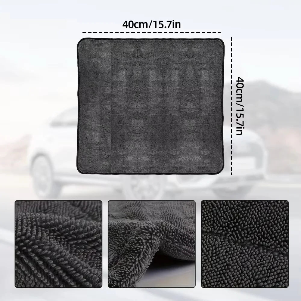 Micro Fiber Pile Auto Care Microfibre Detailing Microfiber Car Wash Cleaning Cloth Twisted Large Twist Loop Drying Towel For Car Peaceful Pleasures Health and Wellness