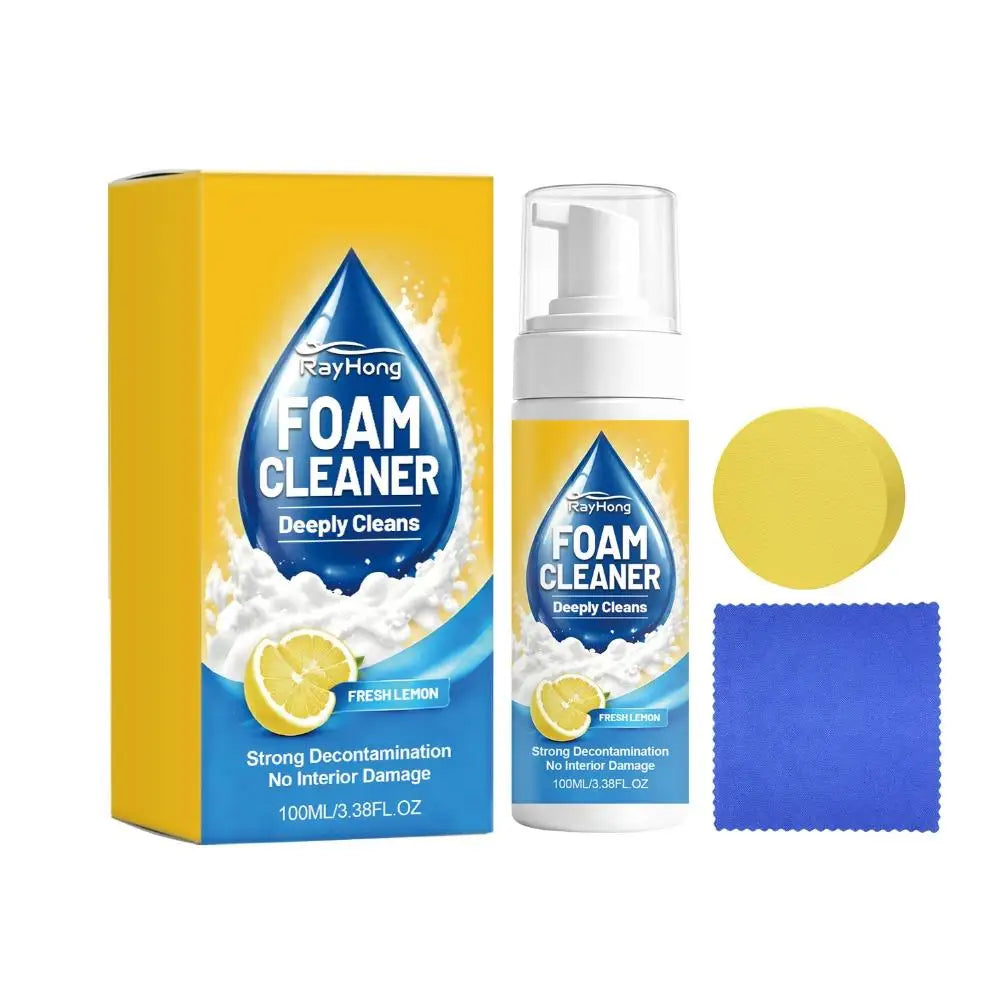 100/150ml Powerful & Multipurpose Car Interior Foam Cleaner All Purpose Rinse Foam Cleaner Spray Deep Penetration Rich Cup Peaceful Pleasures Health and Wellness 100ml