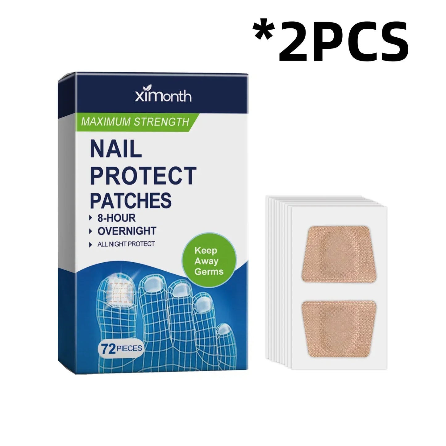 XIMONTH Nail Nourishing & Repair Patches 72 Pcs | Moisturizing