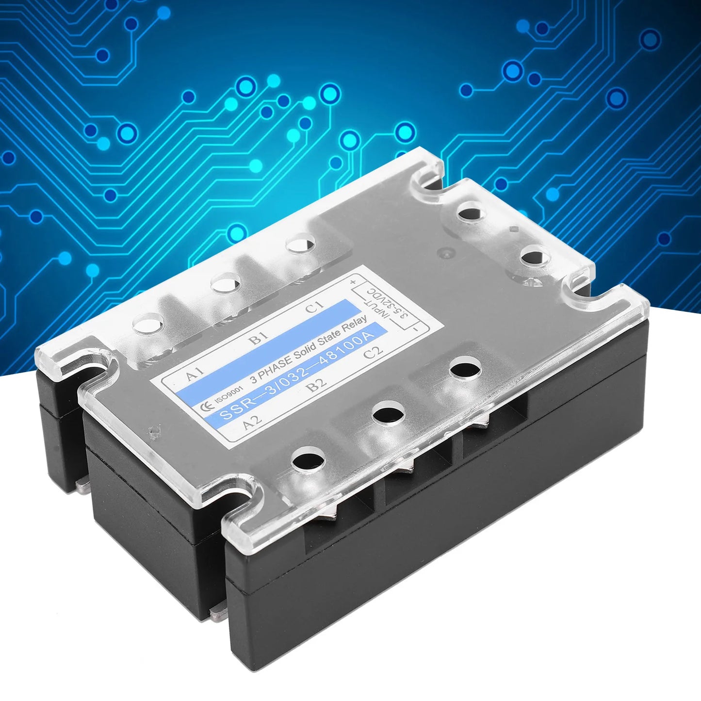 3 Phase State Relay Electric Input SSR-3 D48100 100A Controlled AC 480V State Relay 480V State Relay Module Peaceful Pleasures Health and Wellness