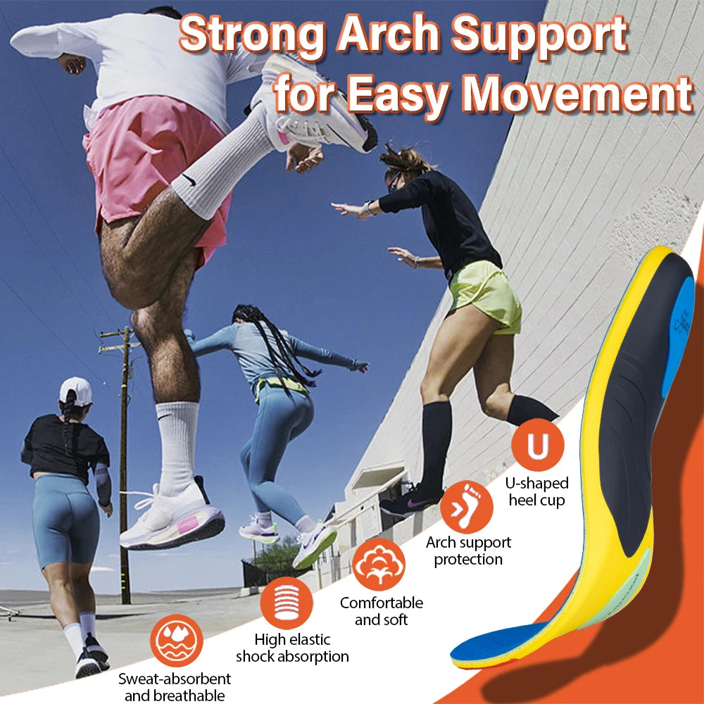 220+ lbs Heavy Duty Plantar Fasciitis Insoles, Arch Support Orthotics for Flat Feet Pain Relief, Men Women Sports Shoe Inserts Peaceful Pleasures Health and Wellness