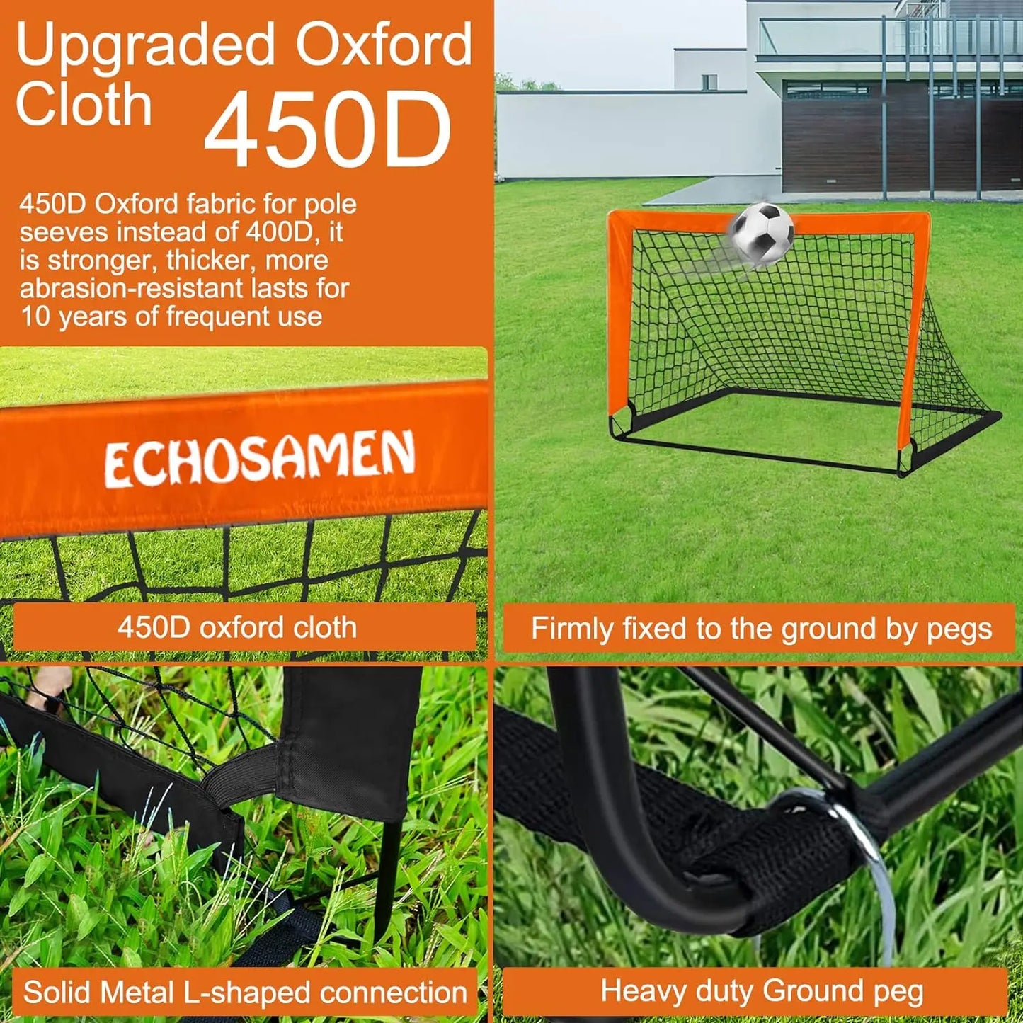 Pop-Up Soccer Goal – Portable Foldable Football Net for Kids