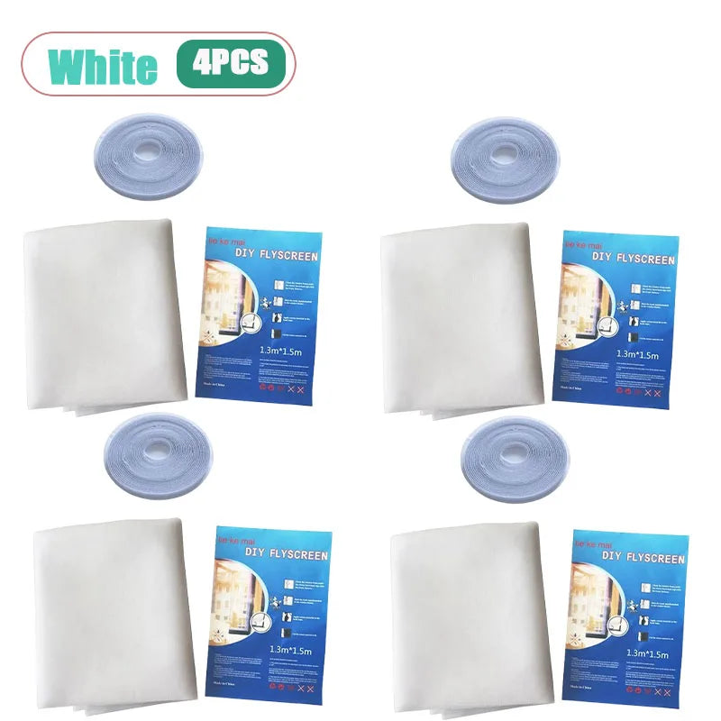 Self-Adhesive Mosquito Window Screen – Hook & Loop Bug Mesh