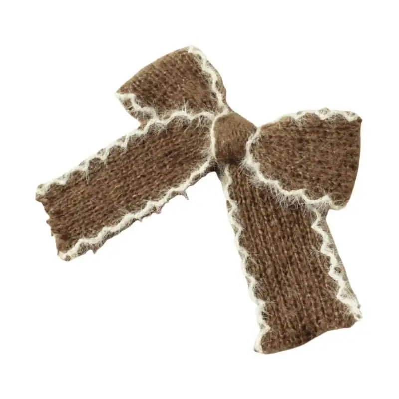 Knitted Bowknot Baby Hair Clip – Cute, Secure & Soft | 0–3 Yrs