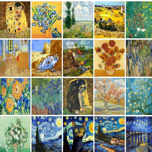 Van Gogh Sky Paint by Numbers Kit | 60x75cm Canvas Art Paint by Numbers Kit Peaceful Pleasures Health and Wellness
