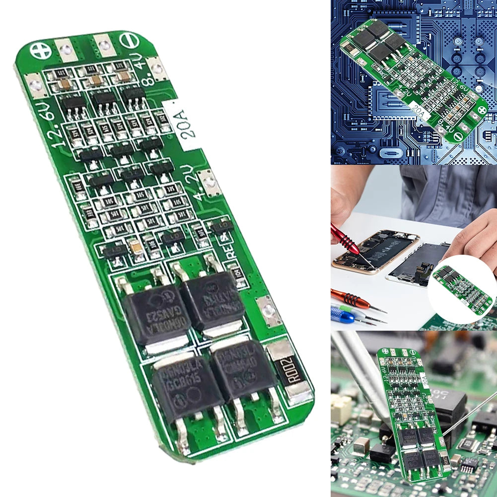 10/20PCS 3S 20A Li-ion Lithium Battery 59x20x4mm 18650 Charger PCB BMS Protection Board 12.6V Lipo Cell Module for Drill Motor Peaceful Pleasures Health and Wellness