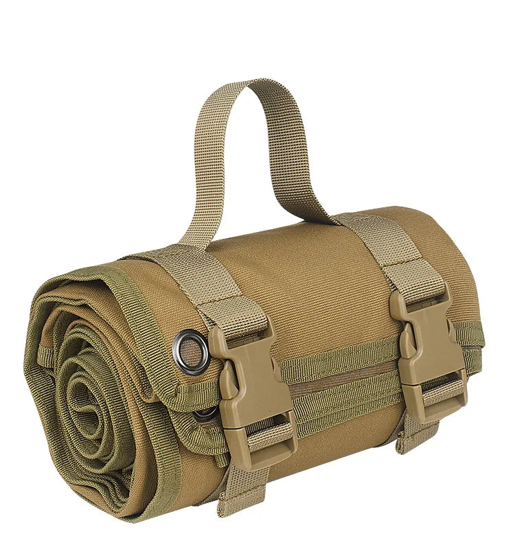 Tactical Folding Shooting Mat – Waterproof Camping Outdoor Pad Tactical Shooting Mat Peaceful Pleasures Health and Wellness Dark Khaki
