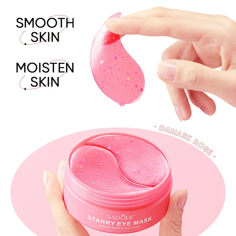 Rose Collagen Eye Masks 60 Pcs – Moisturizing Eye Patches