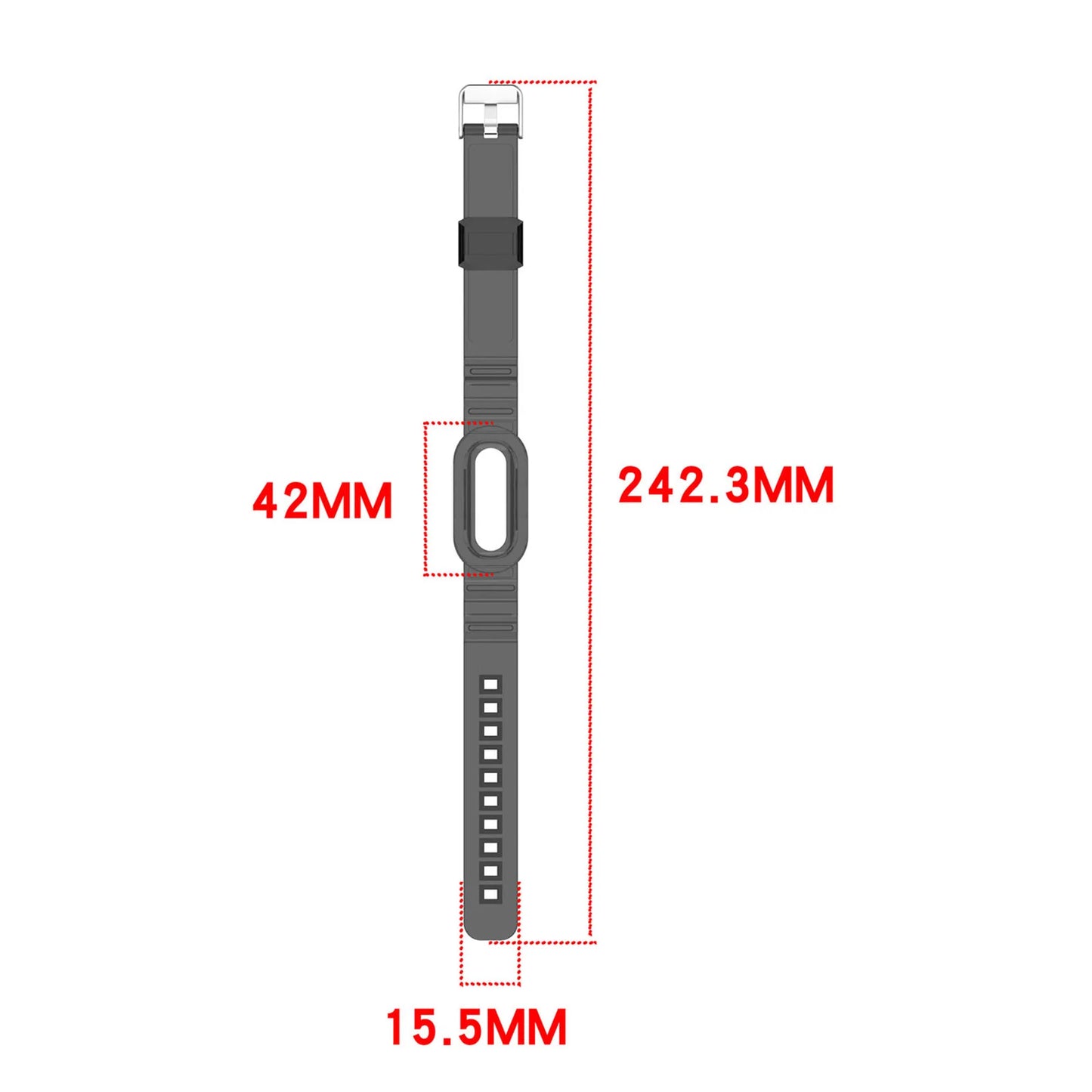 Clear TPU Watch Band Strap with Protective Case for Google for Fitbit Air, Transparent Replacement Wristband for Men Women Peaceful Pleasures Health and Wellness