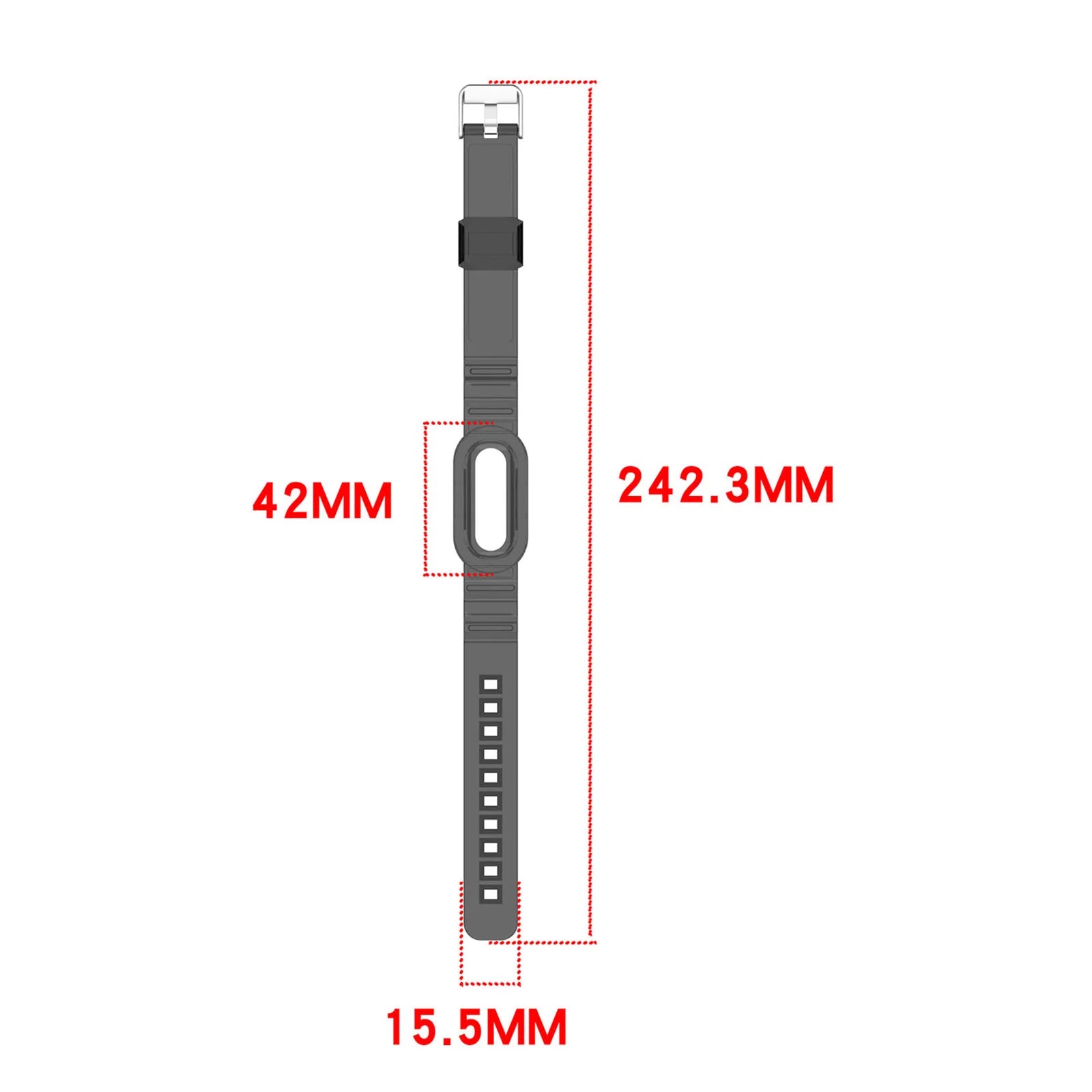 Clear TPU Watch Band Strap with Protective Case for Google for Fitbit Air, Transparent Replacement Wristband for Men Women Peaceful Pleasures Health and Wellness