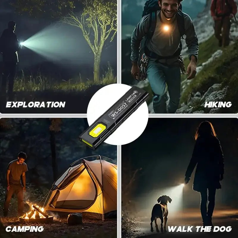 Mikenoon Mini COB LED Keychain Flashlight | Rechargeable EDC