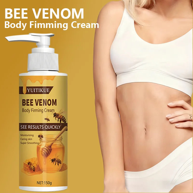 Bee Venom Body Firming Cream 150g - 7 Day Sculpting Results, Firms & Moisturizes Arms Waist Legs, Glossy Skin Peaceful Pleasures Health and Wellness