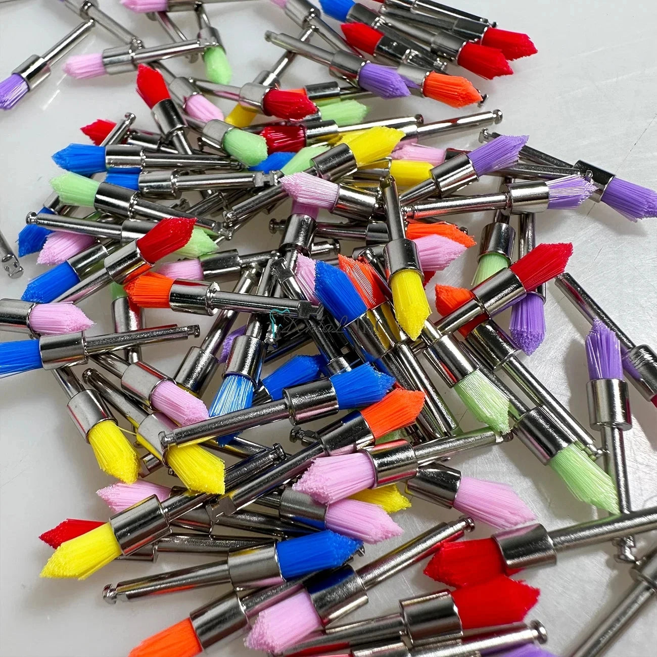 100pc Disposable Dental Prophy Polishing Brushes Latch Type