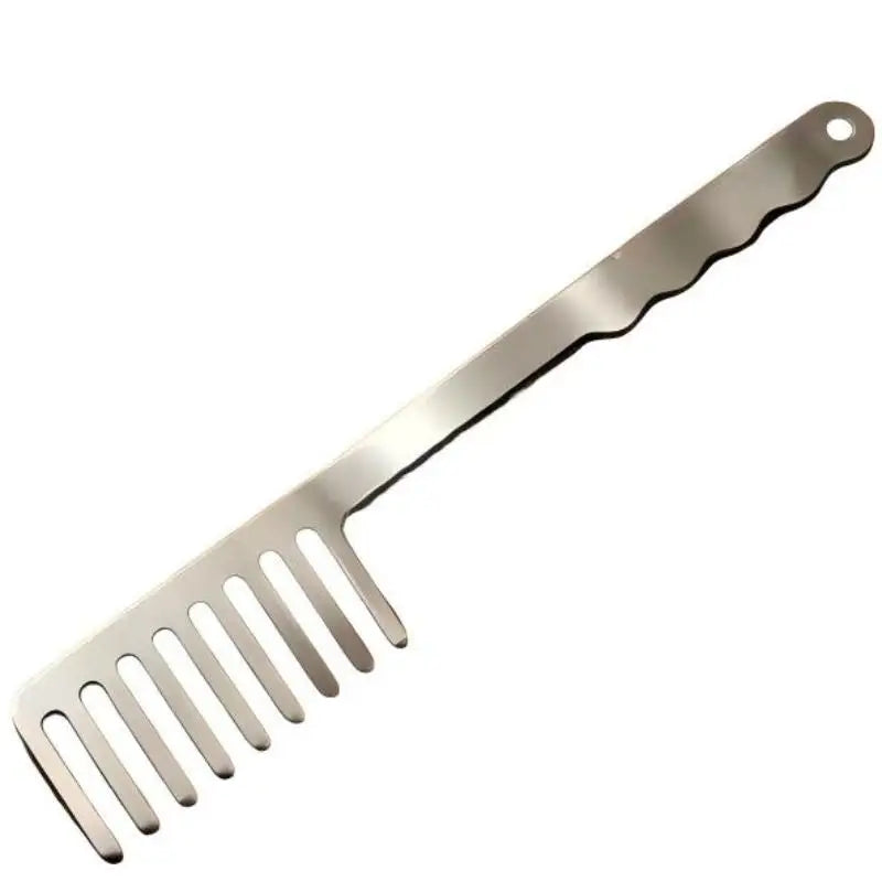 Stainless Steel Pasta Serving Fork | Heat-Resistant Handle Pasta Serving Fork Peaceful Pleasures Health and Wellness Silver