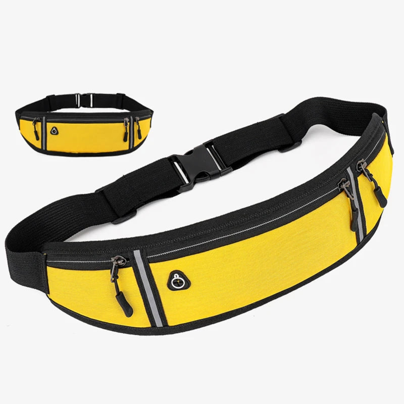 Fitness Cycling Walking Waist Bag Running Phone Bags Unisex Outdoor Equipment Waterproof Invisible Portable Chest Packet Peaceful Pleasures Health and Wellness yellow