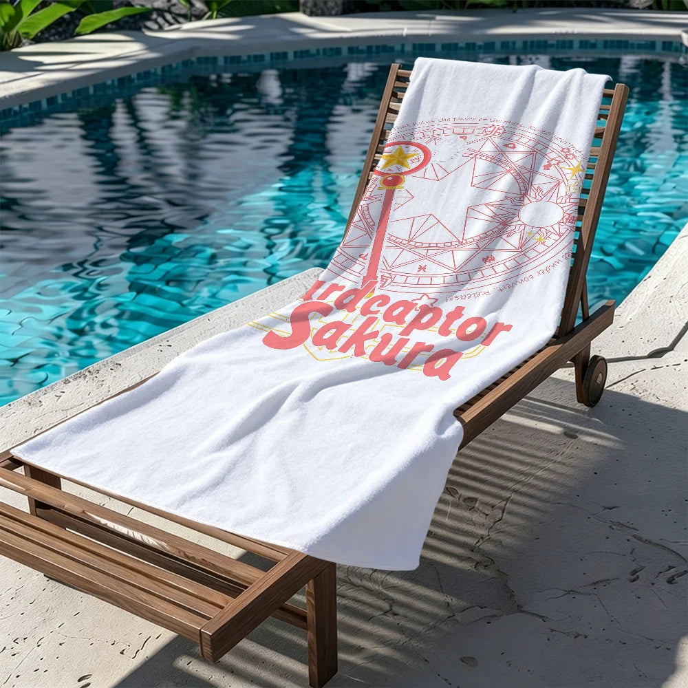 Cardcaptor Sakura Microfiber Beach Towel | Quick-Dry, 11 Sizes Microfiber Beach Towel Peaceful Pleasures Health and Wellness