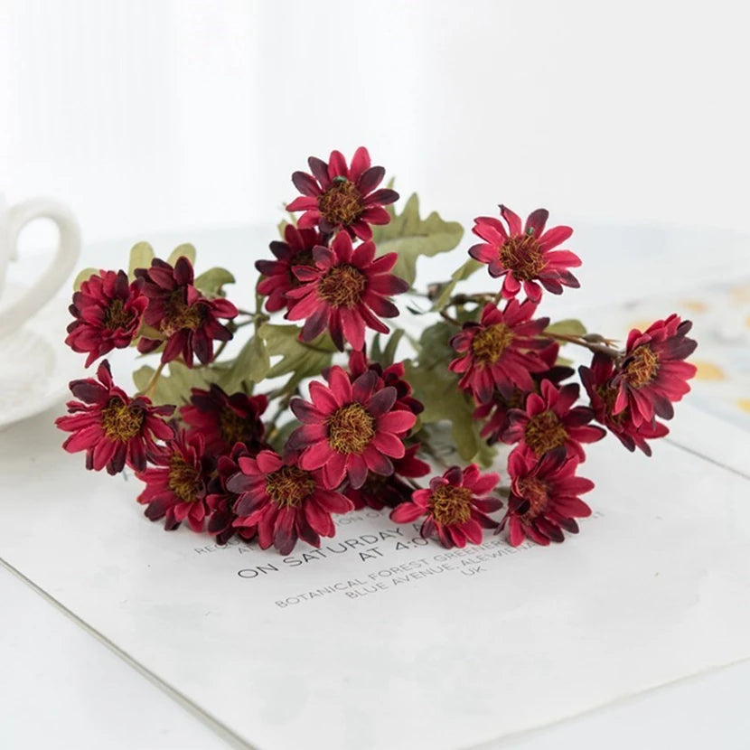 Artificial Silk Daisy Hydrangea Flowers – Wedding & Home Décor