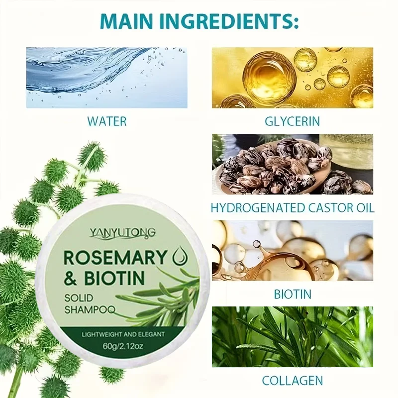 Rosemary Shampoo Bar – Scalp Relief, Oil Control & Hair Growth
