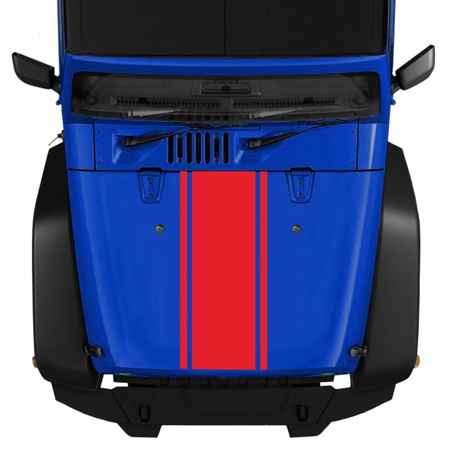 Car Hood Racing Stripe Vinyl Decal Sticker – Universal Fit