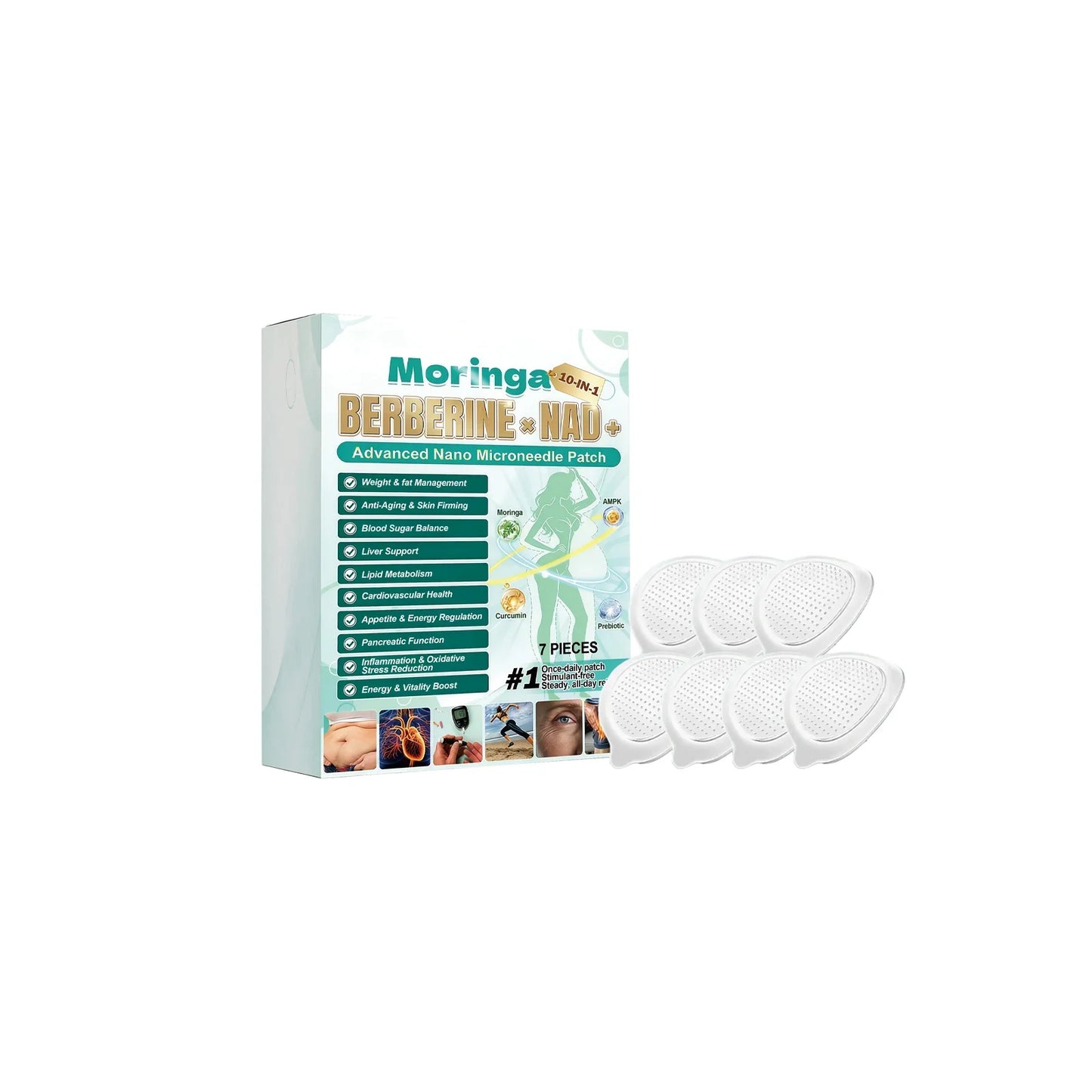 10-in-1 Nano Microneedle Body Patches – Moisturizing & Firming