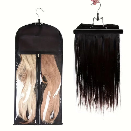 Wig Storage Bag & Hanging Hanger Organizer Set – Dustproof Wig Storage Set Peaceful Pleasures Health and Wellness